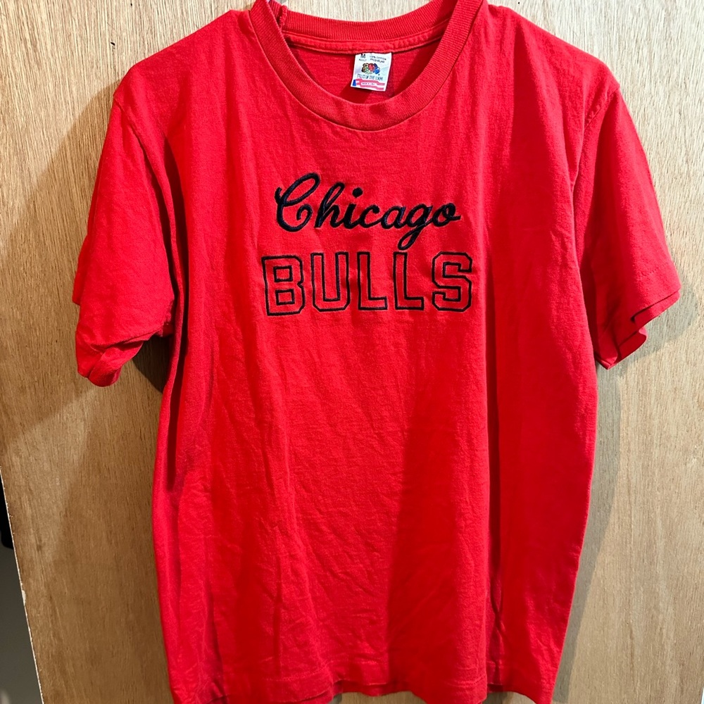Vintage Embroidered Chicago Bulls T-shirt Fits Medium to Small